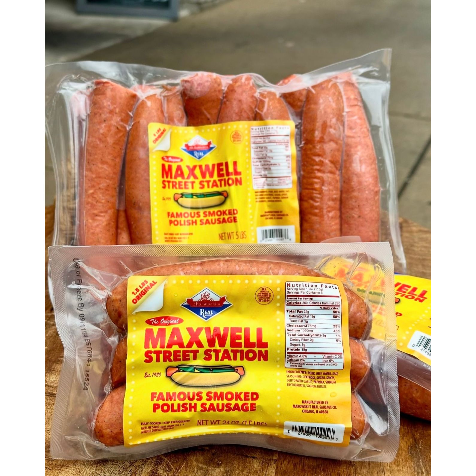 Original Maxwell Polish Sausage Only Sausage