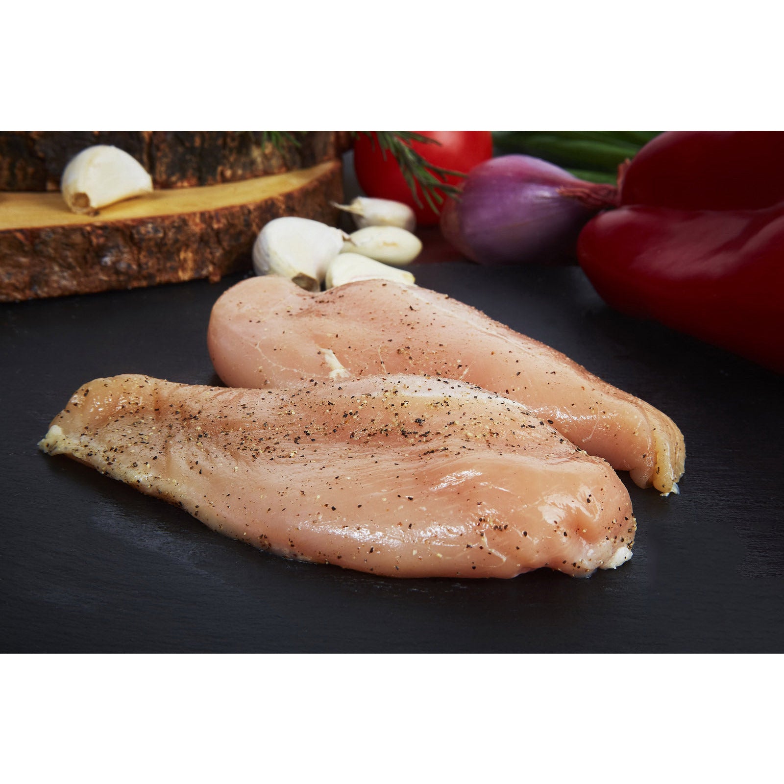 Chicken Breast 7oz. with Garlic Seasonings Single Lobe - Individually Frozen