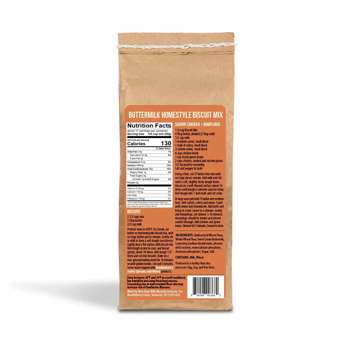 Bumbleberry Farms: Buttermilk Homestyle Biscuit Mix